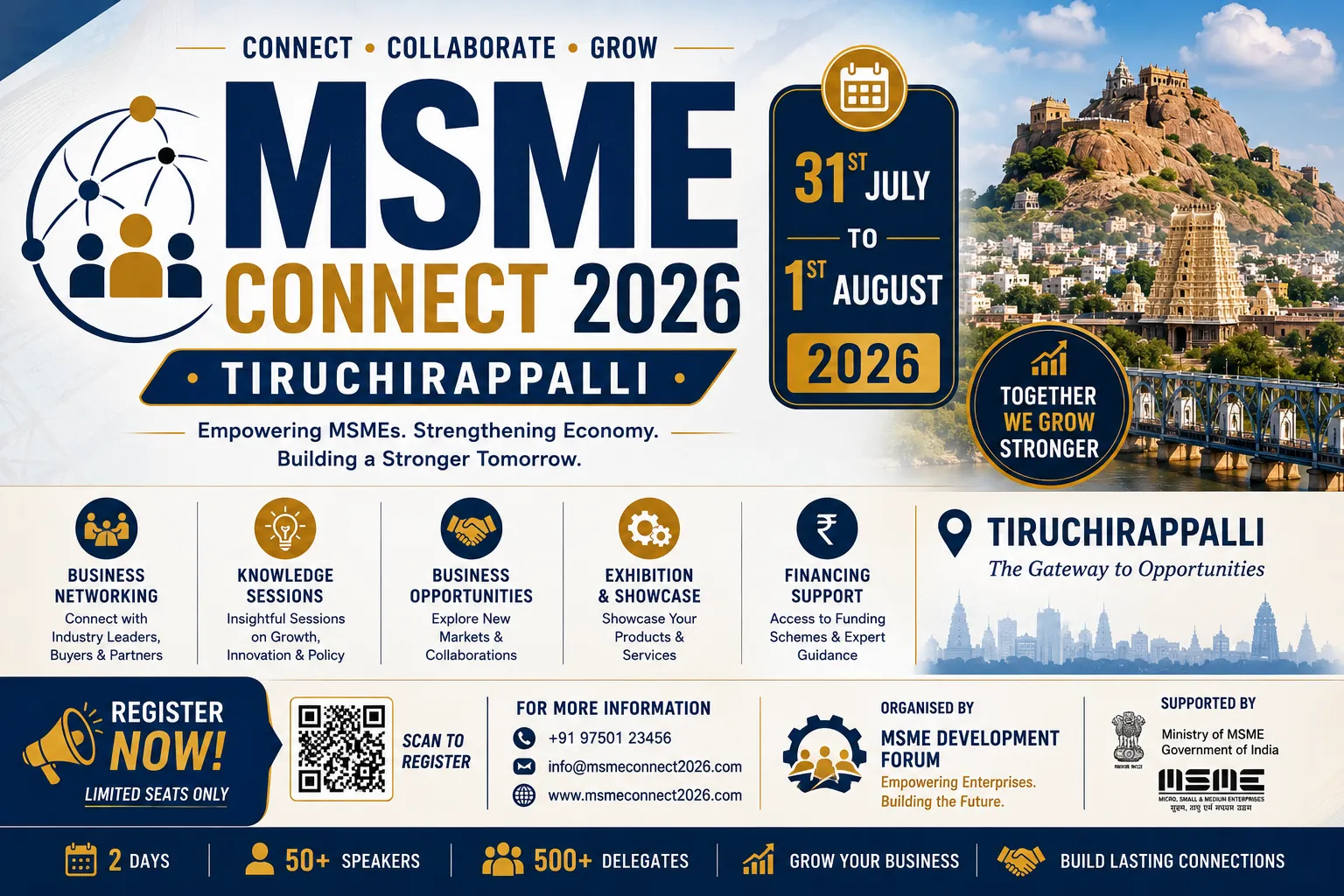 MSME Connect 2026 – Tiruchirappalli - Business & Industrial Exhibition event in Trichy, Tamil Nadu