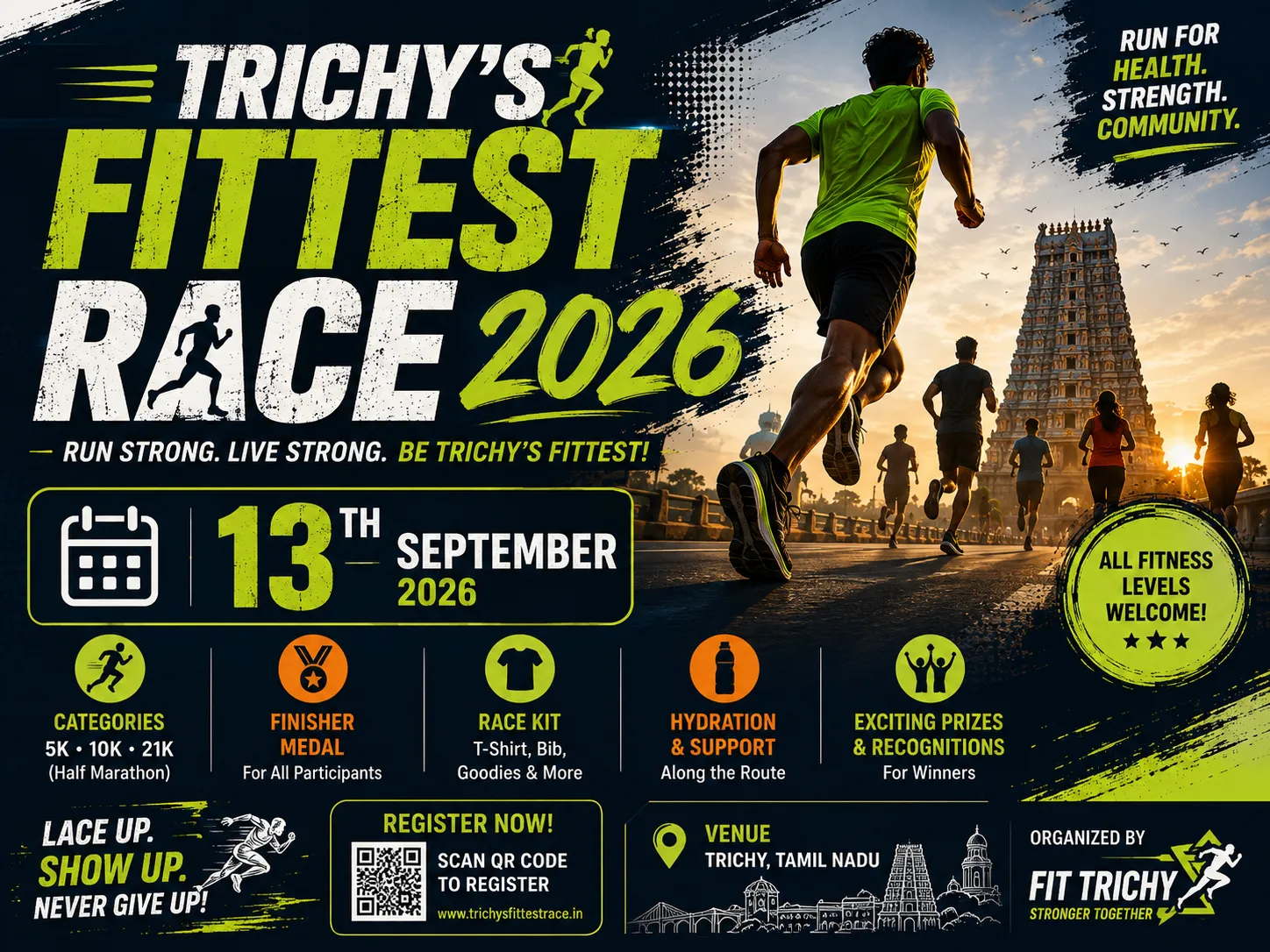 Trichy's Fittest Race 2026 - Fitness & Sports event in Trichy, Tamil Nadu